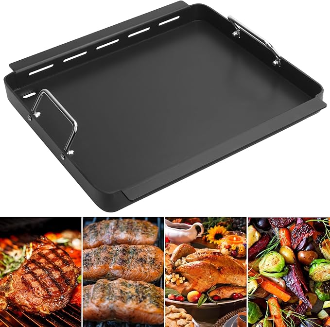 Griddle Inserts for Charbroil Commercial Tru Infrared, Flat Top Plate for Charbroil 463276016, 466242715, 466242815, 463257520 463436215 463439915 463436214 Grills, Replace for G533-0009-W1 Grates