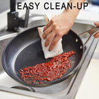 MsMk 10-Piece Pots and Pans Set non stick, Cookware Sets for building a starter kitchen or refreshing, Even Heating, Easy Clean-Up, Comfortable Handling, Induction Compatibility