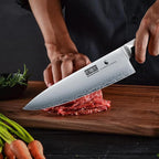 3 Pieces Knife Set, Ultra-Sharp Japanese Super Steel Kithen Knives Set, Professional Chef Knife Set with Ergonomic Wooden Handle & Gift Box