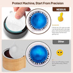 Nessus Reusable Vertuo Capsule Kit, [ALSeal EZ FIT] for Reusable Nespresso Pods with 150 Pcs Aluminum Foil Seal Lids, Holder, Brush, for Refilling Nespresso Vertuo Pods Reusable Vertuoline Pod