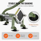 VEVOR French Fry Cutter, Potato Slicer with 1/2-Inch Stainless Steel Blade, Manual Potato Cutter Chopper with Suction Cups, Great for Potato, French Fries, Cucumber, Vegetables, Carrot