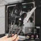 Black Silverware Set for 4 Unique 18/10 Stainless Steel 16 Piece Flatware Sets Mirror Polished Elegant Cutlery Utensils Set for Home Kitchen Dishwasher Safe Nice Weight