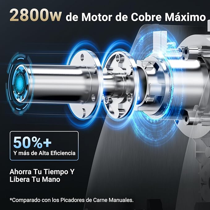 AAOBOSI Meat Grinder Electric, [2800W Max] Meat Grinder, Cheese Grater, Sausage Maker & Kibbe Kit for Home Use