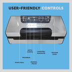 Avid Armor Vacuum Sealer Machine AVS2400, Professional Food Sealer with Roll Storage & Built-In Cutter, Compact Vacuum Sealer for Food Preservation