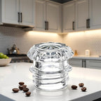 Clear Glass Replacement Top for Coffee Percolators - Transparent Knob Lid Compatible with Coffee Pots and Espresso Machines, Durable Brewing Accessories for Coffee Maker Parts