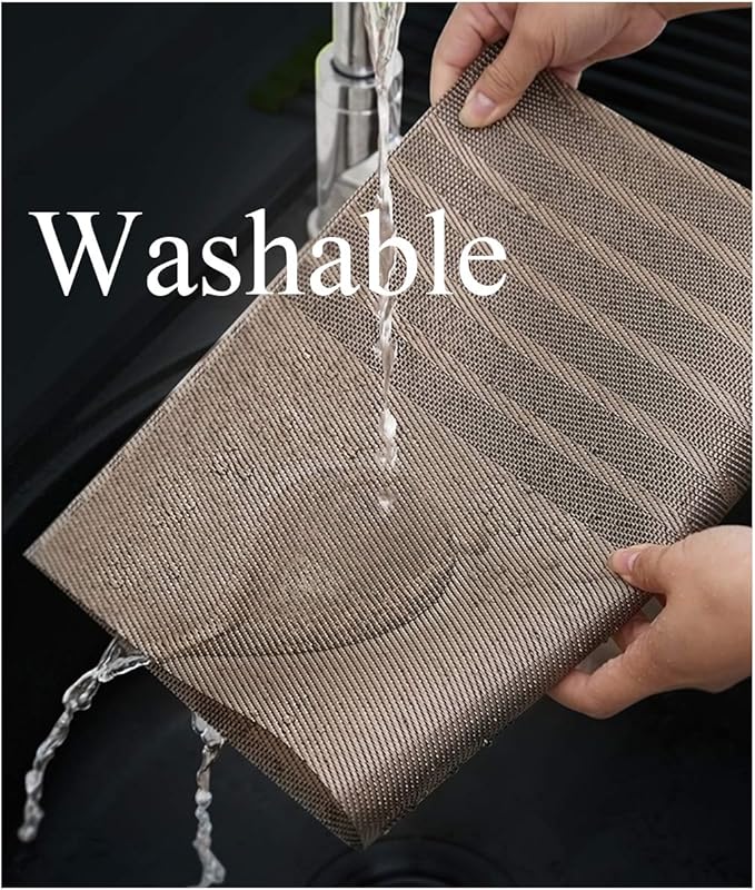 PIGCHCY Placemats Set of 6 Vinyl Placemats for Dinner Table, Washable Heat-Resistant Table Mats Non-Slip Placemats Indoor Outdoor (18x12 inch Red)