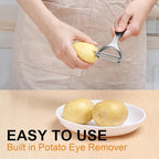 TACGEA Vegetable Peeler for Kitchen, Potato Peelers for Fruit Straight Blade, Durable Non-Slip Handle, Y shape