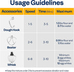 VIVOHOME 4.75 Quart Stand Mixer, 8 Speed Kitchen Electric Food Mixer, Household Stand Mixer for Baking, Cake, Bread with Beater, Dough Hook, Wire Whip and Egg Separator, Black