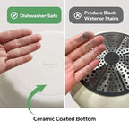 Redchef Ceramic Pots and Pans Set Non Stick, Nonstick Kitchen Cookware Sets, Non Toxic Pots and Pans Set Non Stick, PFAS PFOA & PTFE Free, Detachable Handle Pots and Pans 5 Piece, RV Cookware