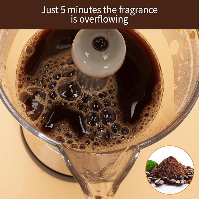 Cafeteras Electricas Modernas Moka Pot, Italian Coffee Espresso Machine, 6 Cup Cuban Coffee Maker with Detachable Base & Overheat Protection, Greca Electrica De Cafe Gift for Travel