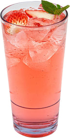 Restaurantware-Bev Tek 20 Ounce Clear Drinking Glasses, 10 Heavy-Duty Plastic Highball Glasses - Dishwashable, Stackable, Clear Plastic Cooler Glasses, For Serving Drinks At Catered Events