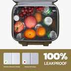 Maelstrom Tactical Lunch Box for Men, 23L Insulated Lunch Bag, Expandable Double Deck Cooler Bag, Lightweight Leakproof Tote Bag With Side Tissue Pocket, Suit For Men and Women, Khaki