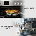 duxtop Ceramic Nonstick Frying Pan 9.5" Stir Fry Pan Skillet with Stainless Steel Handle, PFAS Free, Dishwasher & Oven Safe, All Stovetops & Induction Compatible