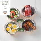 5.5" Aluminum Foil Pans with Integrated Handles and Snap-On Lids (5 pcs) | 2X Thickness Heavy-Duty Reusable Tin for Baking and Cooking