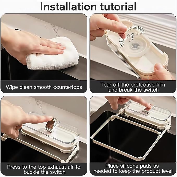 Sink Drain Strainer 2025 New Suction Cup Sink Kitchen Net Strainer Colander Collapsible Corner Sink Strainer Over for Food Waste Filtering Kitchen Leftover Have Mesh Bags (White, Filter 150Pcs)