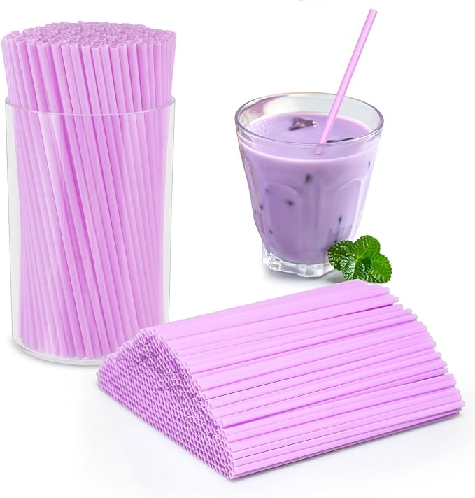 500 Pcs Lavender Purple Coffee Stir Sticks Set Lilac Purple Cocktail Straws Acrylic Stir Stick Holder Coffee Stirrers Holder Bar Straws Drink Stirrers for Coffee Bar Party Supplies Kitchen 2.7*4 Inch