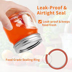 Aliggbent 120Pcs Regular Mouth Mason Jar Canning Lids and 120Pcs Bands Split-Type Jar Lids Canning Flats for Jars (Canning Jar Lids and Rings/70MM)