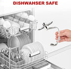 Stainless Steel Dough Hook for Kitchenaid Stand Mixer, Bread Hook for 4.5Qt -5 Qt Tilt-Head Stand Mixer, Dough Hook for Kitchenaid Mixer Attachments, Dishwasher Safe by GVODE