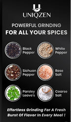 Electric Salt and Pepper Grinder Set – Rechargeable & Battery Operated, Automatic Stainless Steel Mills, Adjustable Coarseness, One-Handed Operation