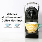 KitchenTour Espresso Cups and Saucers set, 6-pack,7oz - Cappuccino Cups with handle set of 6 - Teacup for Tea Party Bohemia style