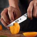 3-Piece Kitchen Knife Set, Ultra Sharp Chef/Santoku/Paring Knives,Professional High Carbon Steel Knives with Ergonomic Handle, Ideal Cooking Gift Set