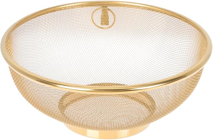 Yardwe Stainless Steel Oil Filter Slag Separator - 7.87 Inch Fine Mesh Strainer for Cooking Draining Pasta Washing Vegetables and Food Preparation