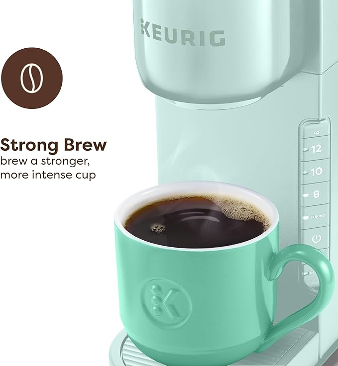 Keurig K-Express Single Serve Coffee Maker – Strong Brew Option, 42oz Reservoir, Sleek Design for Holiday Hosting & Gifting, Mint