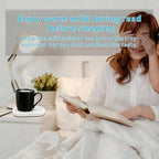 Misby Coffee Mug Warmer, Mug Warmer for Desk Use with Auto Shut Off, Gravity-Induction Coffee Warmer for Coffee Lovers Christmas/Birthday Gift Keep Beverages Coffee Cup Warmer (White)