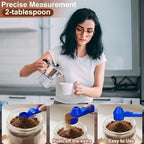Palksky Coffee Scoop & Funnel for Reusable K Cup Refillable Coffee Pods,2 Tablespoon Coffee Measuring coffee Scooper,1PCS(Blue)