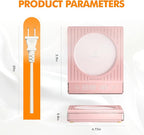 2026 New Smart Coffee Mug Warmer for Desk, Electric Cup Warmer with Auto Shut Off & Timer, 4 Temp Settings, Fast Heating Plate for Coffee, Tea, Candle Warmer, Smart Gift for Office & Home Use(Pink)