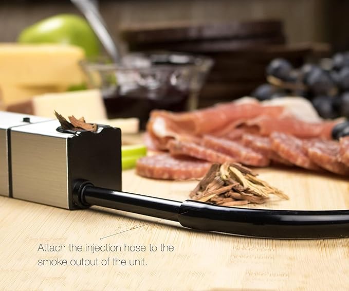 Cocktail Smoker Kit Holiday gift set - Indoor Drink & Food Infuser with Wood Chips | Old Fashioned Whiskey Bourbon Smoker Gift