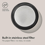 OXO Brew Rapid Brewer - Portable Coffee Maker, Fast Manual Hot & Cold Brew, Small Handheld Brewer, Compact Travel Coffee Maker