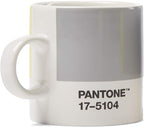Pantone Porcelain Espresso Cup, Thick-Walled, Dishwasher-Safe, 120 ml, Illuminating 13-0647 & Ultimate Gray 17-5104, 18582