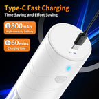 2Pack Electric Salt and Pepper Grinder Set USB Rechargeable with Warm LED Light, Adjustable Coarseness Lidaop Large Capacity Automatic Salt Pepper Mill Grinder for Kitchen, Restaurant, Outdoor, White