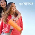 Simple Modern 40 oz Trek Tumbler with Handle and Straw Lid | Cup Holder Friendly Insulated Stainless Steel Travel Mug | Tropical Wave