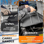 Cast Iron Grill Griddle for Weber, Charbroil, Nexgrill, Cusinart, Expert, Napoleon, Pit boss, Traeger | Full-Size Replacement Cooking Griddle 24x16 inch | Heavy-Duty Even Heating