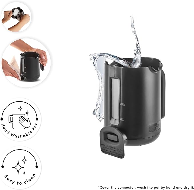 KARACA Hatır Turkish Coffee Maker, 5 Cups Electric Turkish Coffee Machine with Ember Mode, Automatic Temperature Control, Overflow Protection, Audible & Visual Alerts, Cream