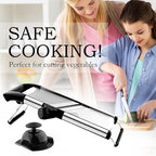 Mandoline Food Slicer, Adjustable Mandoline Slicer for Kitchen, Stainless Steel Mandolin Vegetable Chopper for Potato/Tomato/Onion, Vegetable Slicer Julienne Cutter with Cut-Resistant Gloves