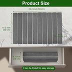 Large Stone Dish Drying Mat For Kitchen Counter, 24 x 16 Inch Collapsible Stone Drying Mat, Quick Dry Absorbent Diatomaceous Earth Mat, Self-Drying Dish Drying Mat For Dishes Sink Bathtub-Gray