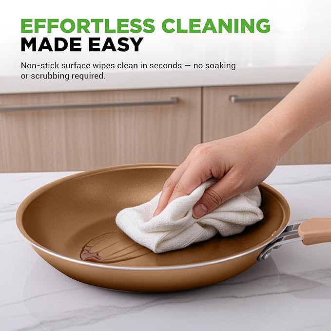 Nutrichef 20 Piece Professional Home Kitchen Cookware and Bakeware, Pots and Pans Set Non Stick Kitchenware, Cool-Touch Handles, Non Toxic, Safe for Gas, Electric, Induction Cooktops, Easy Clean