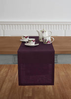 Solino Home Linen Chambray Burgundy Table Runner 156 Inches Long - Athena, 100% Pure Linen 14 x 156 Inch Table Runner for Summer, Fall, Autumn