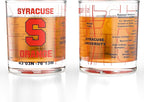 Greenline Goods – University of Syracuse Orange College Whiskey Glasses (Set of 2), 10 oz – Full-Color Logo + Campus Map
