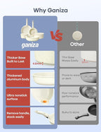 Ganiza 27pcs Nonstick Cookware Set, Pots and Pans Set Non Stick Detachable Handle, Non Toxic Cookware Sets Induction, Pots and Pans with Removable Handles, RV Cooking Set, Oven/Dishwasher Safe