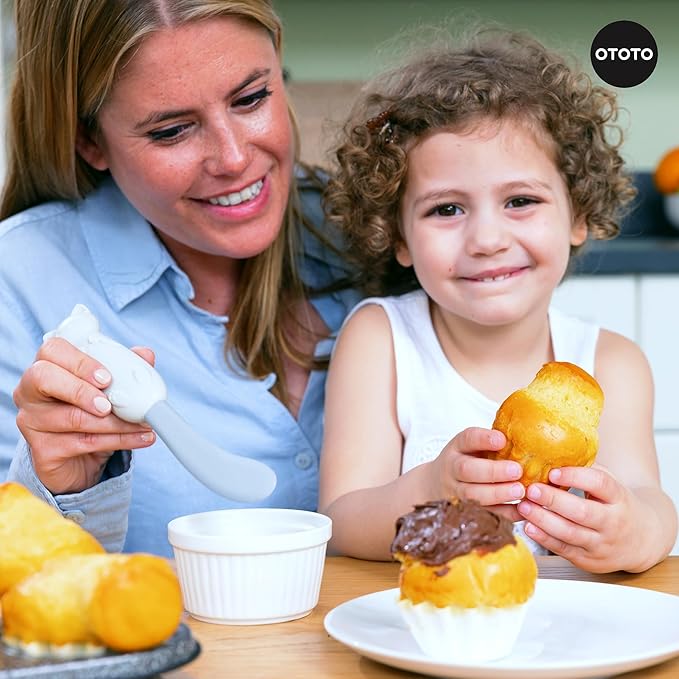 OTOTO Jar Scraper Spatula - Silicone Scraper, Cute Kitchen Accessories, Unique Fun Cooking Kitchen Gadgets for Foodies - BPA-free & 100% Food Safe (Mary Cat)