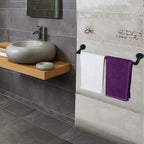 TLBTEK 20 inch Industrial Pipe Clothes Rack,Black Iron Bathroom Kitchen Towel Bar,Vintage Farmhouse DIY Wall Mounted Pot Bar Rack, Detachable Kitchen Utensils Hanger with 8 pcs S Hooks