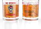 Greenline Goods – North Carolina State University Wolfpack College Whiskey Glasses (Set of 2), 10 oz – Full-Color Logo + Campus Map