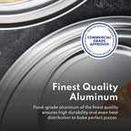 New Star Foodservice 50905 Pizza Pan/Tray, Wide Rim, Aluminum, 16 Inch, Pack of 6