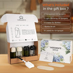 YARRAMATE 4Pcs 16oz/470ml Glass Olive Oil Sprayer Set with Stickers, Kitchen Gadgets, Including 2Pcs Non-Slip Bottle Mat, Cleaning Brush-Aesthetic Ideal Kitchen Gift