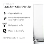 ZWIESEL GLAS Paris Long Drink Glass 11 Ounce (Set of 6), Drinking Glasses for Long Drinks, Dishwasher-Safe Tritan Crystal Glasses, Made in Germany