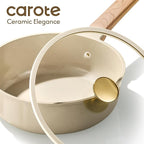 CAROTE 14Pcs Pots and Pans Set Non stick, Ceramic Cookware Set, Non-toxic Kitchen Cooking Set, PFAS and PFOA Free